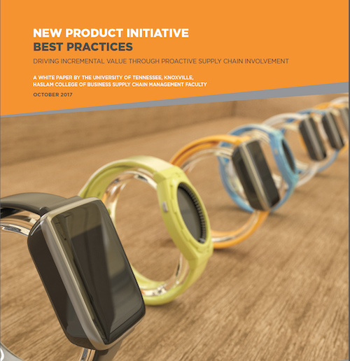 White Paper Cover: New Product Initiative Best Practices: Driving Incremental Value through Proactive Supply Chain Involvement