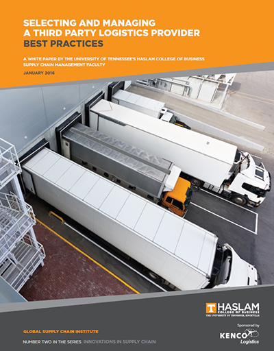 White Paper Cover: Selecting and Managing a Third-Party Logistics Provider: Best Practices