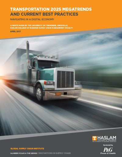 White Paper Cover: Transportation 2025 MegaTrends and Current Best Practices: Navigating in a Digital Economy