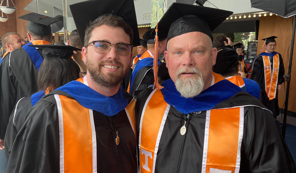 Colby and John Knox at Graduation