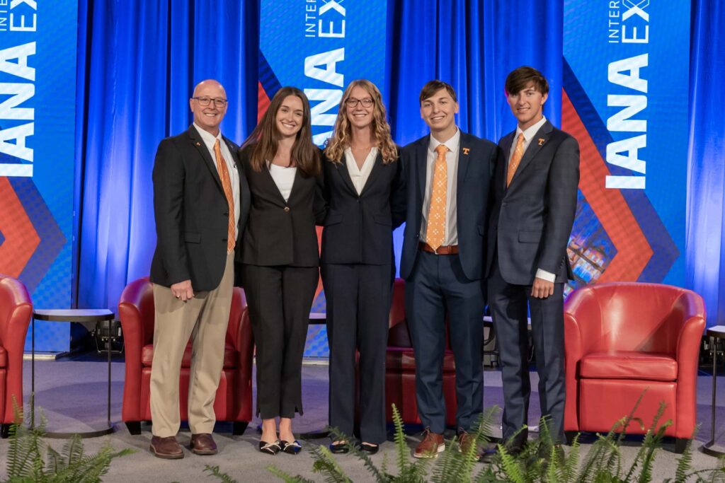 University of Tennessee supply chain management students with professor Don Maier after winning the IANA Student Case Competition in September 2024.